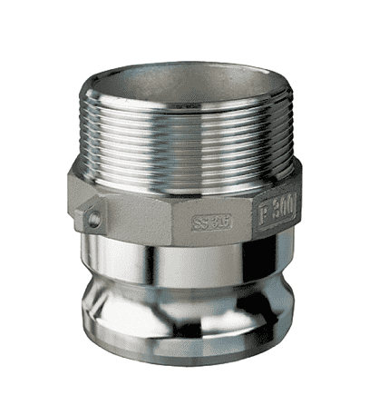 SS-F050 by Kuriyama | Quick-Acting Coupling | Part F | 1/2" Male Adapter x 1/2" Male NPT | 316 Stainless Steel