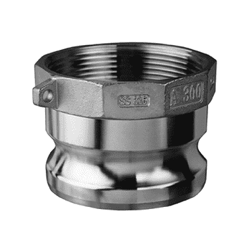 SS304-A250 by Kuriyama | Quick-Acting Coupling | Part A | 2-1/2" Male Adapter x 2-1/2" Female NPT | 304 Stainless Steel