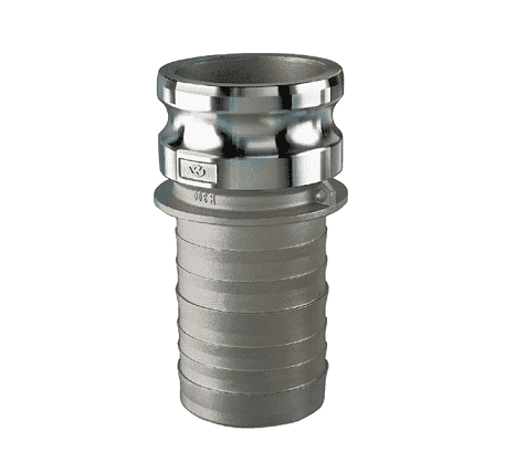 SS304-E400 by Kuriyama | Quick-Acting Coupling | Part E | 4" Male Adapter x 4" Hose Shank | 304 Stainless Steel