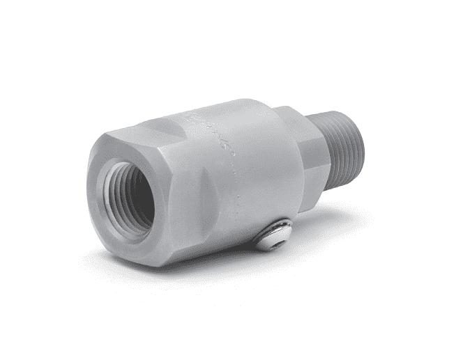 SS16MP100XFP100-440-AL (1246-440-AL)  Super Swivel Straight 1-11-1/2 Male Pipe NPTF x 1-11-1/2 Female Pipe NPTF - 0.906" Through Hole - 440c Stainless Steel - AFLAS Seal