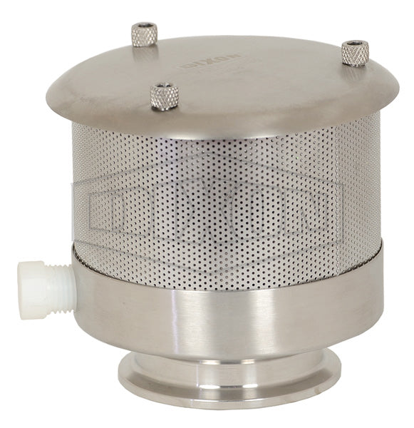 TVSEC-G300 Dixon Valve Sanitary Air & Vacuum Relief Tank Vent Valve - 3" Tube OD - 304 Stainless Steel
