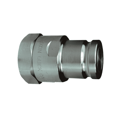 ST3F4-SS Dixon 316 Stainless Steel ST-Series Quick Disconnect 3/8" Snap-Tite 71-Series Interchange Hydraulic Nipple - 1/2"-14 Female NPTF