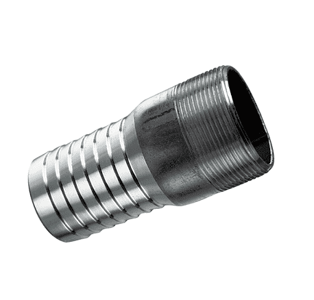 STN600 by Kuriyama | Hose Nipple | 6" Male NPT x 6" Hose Shank | 75 PSI | Plain Steel