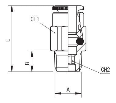 58000-6-M6x1 by AIGNEP | 58 Series | Male Adapter Taper | Grease Fitting | 6mm Tube x Male M6x1 (HP) | Straight | Pack of 10