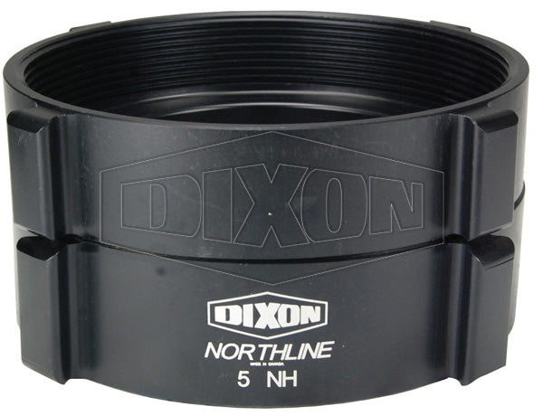 N53-25F40T Dixon Aluminum Swivel Female x Rigid Female Adapter - Style N53 - Rocker Lug - 2-1/2" Female NST(NH) x 4" Female NPT - Old Part #: ASF25F40T