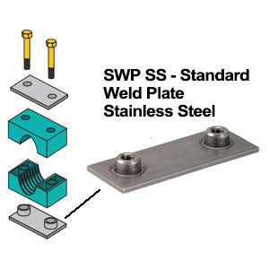 SWP3SS ZSi-Foster | Beta Clamp | Standard Series | Group S3 Weld Plate | Stainless Steel