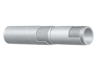 T455LL150X100 Kuriyama Alfagomma Food Discharge Hose - White - 1-1/2" ID - 1.89" OD - 150 PSI - 100ft