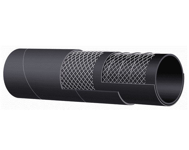 T601AA200X100 Alfagomma by Kuriyama | Oil Rigger/Oil Field | Frack Tank Hose | Black | 2" ID | 2.40" OD | 150 PSI | 100ft Length