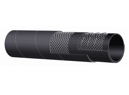 T604AA150X100 Kuriyama Alfagomma Flexor - SAE 100 R4 Oil Return Hose - Black - 1-1/2" ID - 1.89" OD - 150 PSI - 100ft