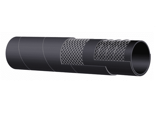 T604AA200X100 Alfagomma by Kuriyama | Flexor | SAE 100 R4 Oil Return Hose | Black | 2" ID | 2.40" OD | 100 PSI | 100ft Length