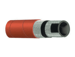 T650AH200X100 Alfagomma by Kuriyama | Oil Discharge Hose | Red | 2" ID | 2.40" OD | 150 PSI | 100ft Length