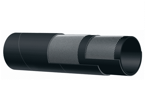 T653AA225X12.6 Kuriyama Alfagomma Soft Wall Marine Exhaust Hose - SAE J2006 R1 - Black - 2-1/4" ID - 2.72" OD - 75 PSI - 12.6ft