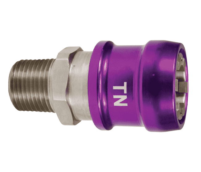 TN Dixon 1/2" NPT Anodized Aluminum Flomax Standard Series Connector - Transmission Fluid Nozzle