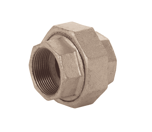 TUN050G Dixon 150# Galvanized Iron NPT Threaded Union - 1/2" Female NPT