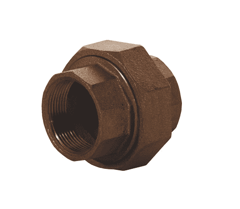 TUN5F Dixon 125# Brass NPT Threaded Union - 3/4" Female NPT