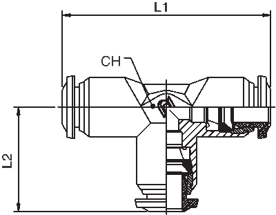 89230-05 by AIGNEP | 89 Series | Union Metal Release Collet | 5/16" Tube | Tee | Pack of 10