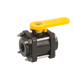 V050 Banjo Polypropylene 4 Bolt Ball Valve - Full Port - 1/2" Female NPT x 1/2" Female NPT - Opening Thru Ball: 3/4" - 150 PSI - Pack of 6