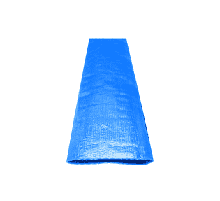 VFL300X300 by Kuriyama | Layflat Vinylflow EZ Lite General Purpose Water Discharge Hose | Blue | Size: 3" | 3.071" ID | 60 PSI | PVC | 300ft Length