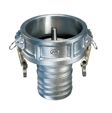 VRP-A4030 by Kuriyama | Petroleum Quick-Acting Coupling Vapor Recovery Coupler with Probe | Part A | 4" Female Coupler x 4" Hose Shank | Aluminum